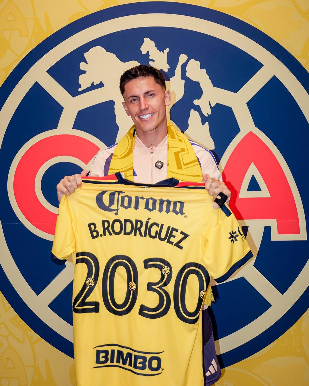 🚨América le renovó contrato a Brian Rodríguez hasta diciembre de 2030. *️⃣La decisión fue tomada después que en el último mercado de pases no se concretara su salida al Cruzeiro y al Ajax, que habían ofertado por él.