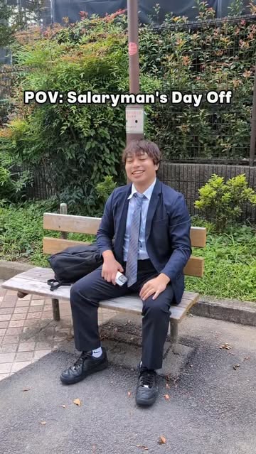 No day off for Japanese salaryman. #japan #japanese #japaneseculture