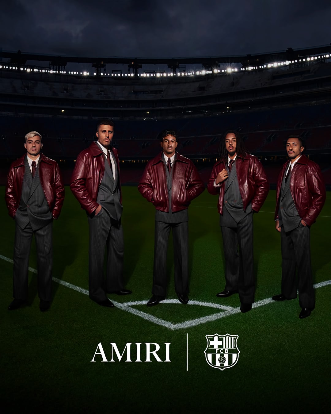 AMIRI continues its partnership with FC Barcelona (@fcbarcelona) with the launch of its second season as official formalwear partner, marking both a continuation, and an evolution. Grounded in innovation and a reveren…