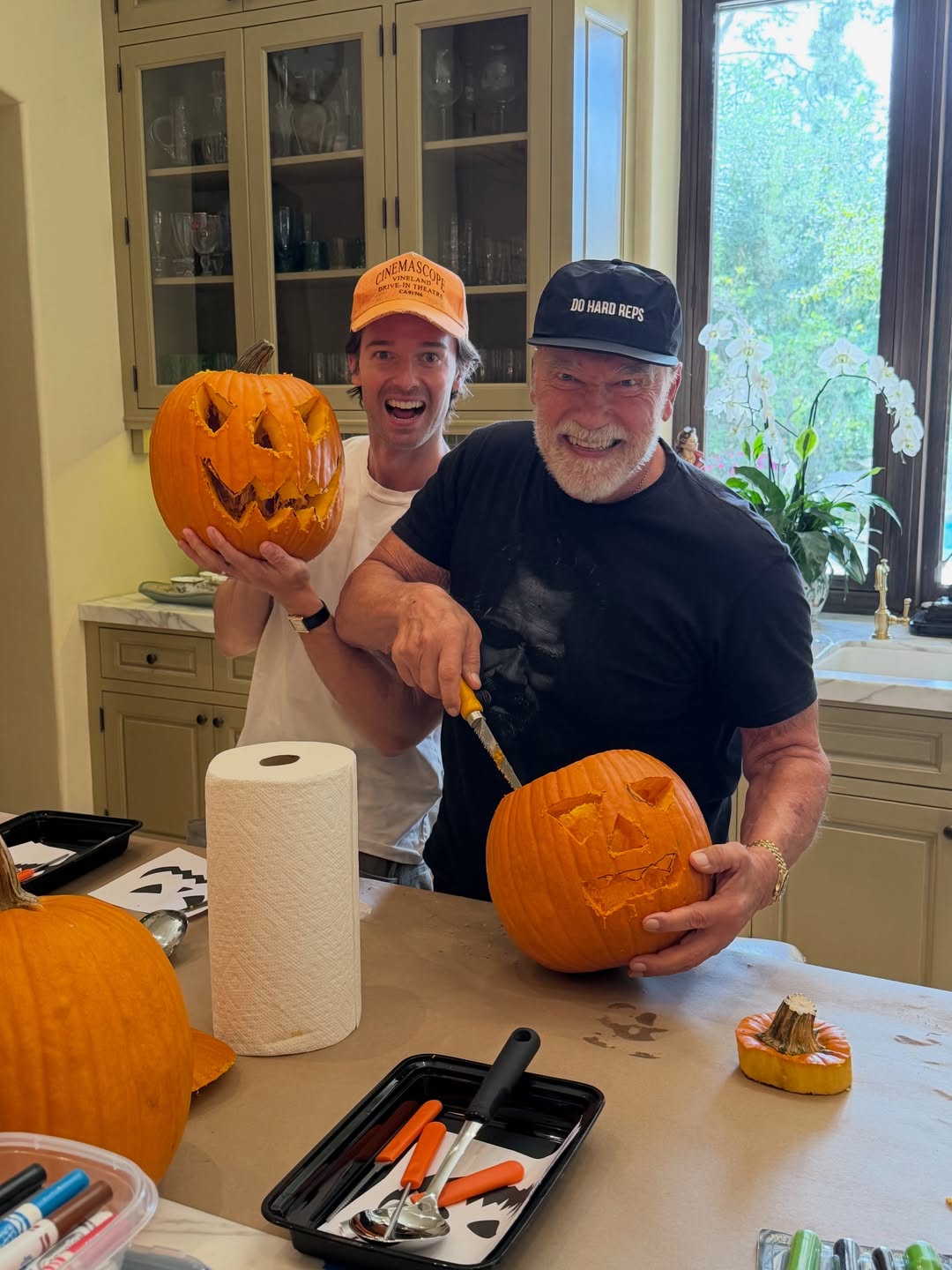 A little friendly competition. 🎃 Who carved it better?