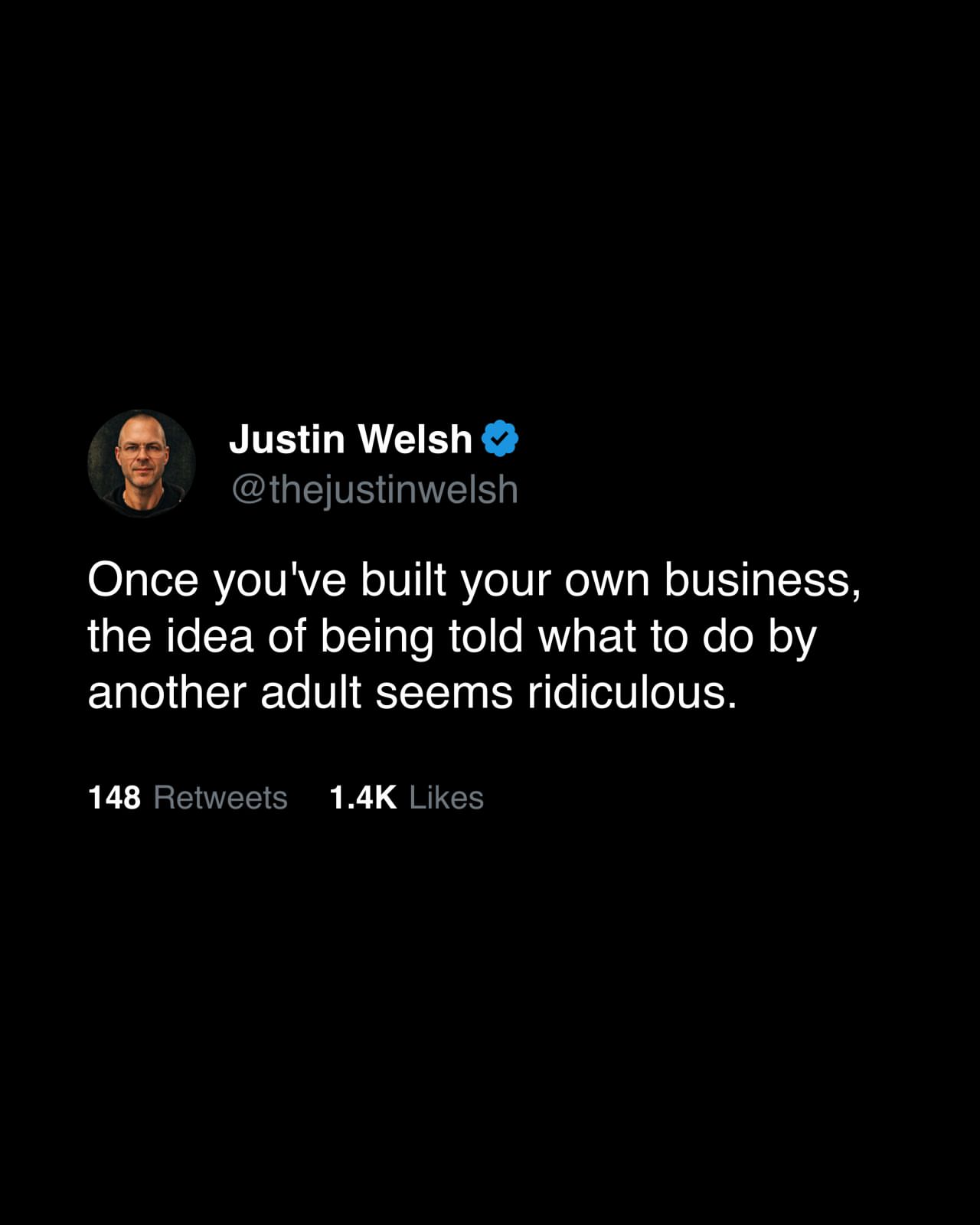 Nobody gets to approve how I spend my days. That's the rule I built my whole business around. I never want to ask another adult for permission to: Take a vacation. Go to a ballgame. Spend time with my wife. Read in th…