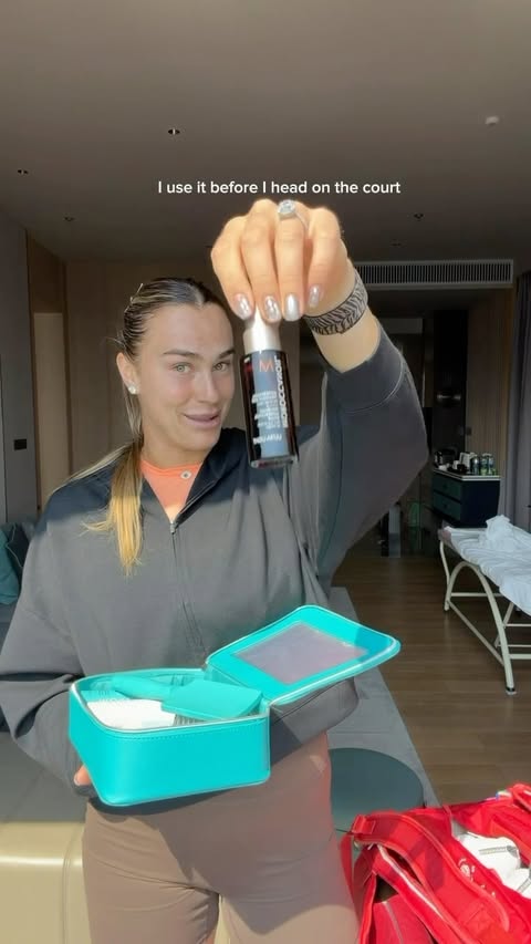 my game day essentials ✨🎾 @moroccanoil