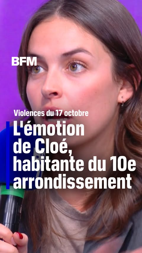 L'émotion de Cloé, habitante du 10e arrondissement de Paris