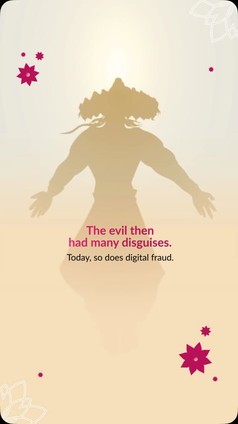 This Dussehra, look beyond the disguises. One simple habit can help you stay safe, every day. Stop. Verify. Then act. Stay alert and report suspected fraudulent calls and messages at sancharsaathi.gov.in. #AxisBank #H…