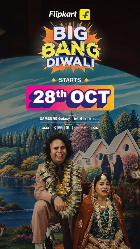 Give your neighbours FOMO with deals that’ll steal the show! Bring home latest electronics, stunning home decor and hottest fashion at the lowest prices* only on Flipkart Big Bang Diwali Sale. Starts 28th October.