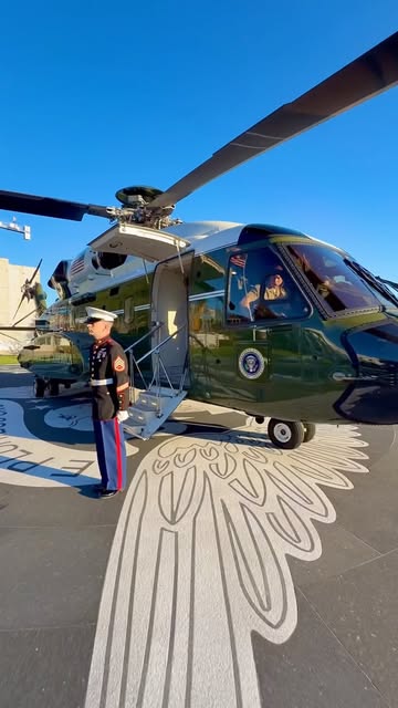 10/20/26 | 5:22pmEDT — Join the walk to Marine One from the Oval Office, to the South Lawn of the White House, as President Trump goes wheels up from the new helipad—heading to the Great State of North Carolina! ♥️🇺🇸🦅