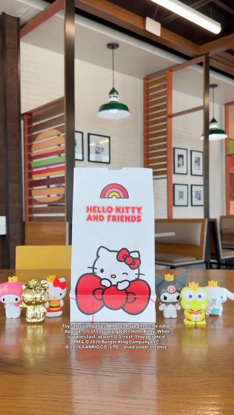 Someone special is joining the crew✨ Collect all of the @hellokitty and Friends BK toys