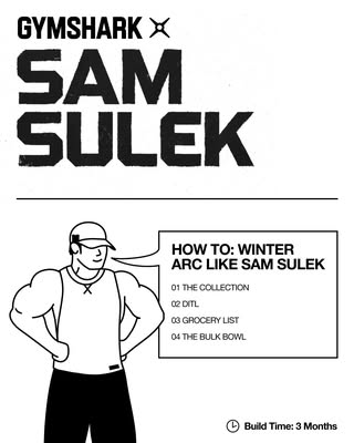 Stay Winter Arc ready with @sam_sulek. The Gymshark x Sam Sulek collection drops October 22nd 7pm BST | 8pm CEST | 2pm EDT | 11am PDT | 7pm GST
