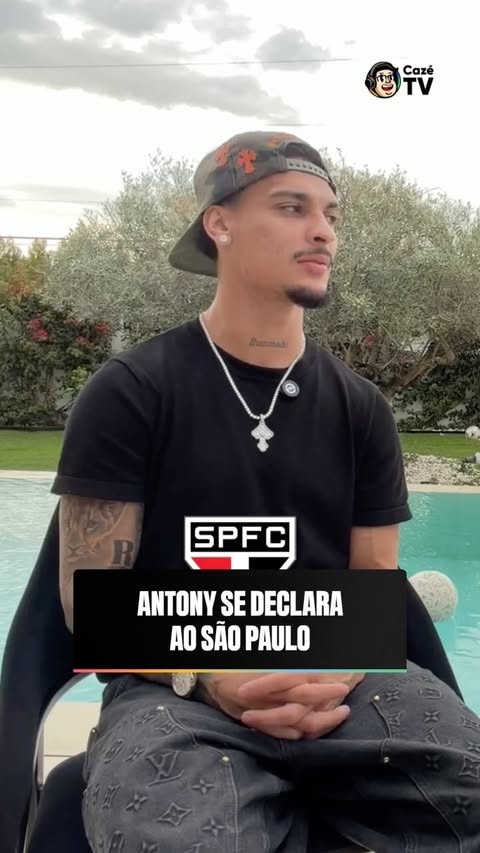 O ANTONY É MUITO TRICOLOR 🥹🇾🇪 O Cria de Cotia se declarou ao São Paulo e mandou um recado para a torcida. ❤️ #cztv09 #Antony #SãoPaulo #Original #PlanejametoCazéTV #LaLigaNaCazéTV