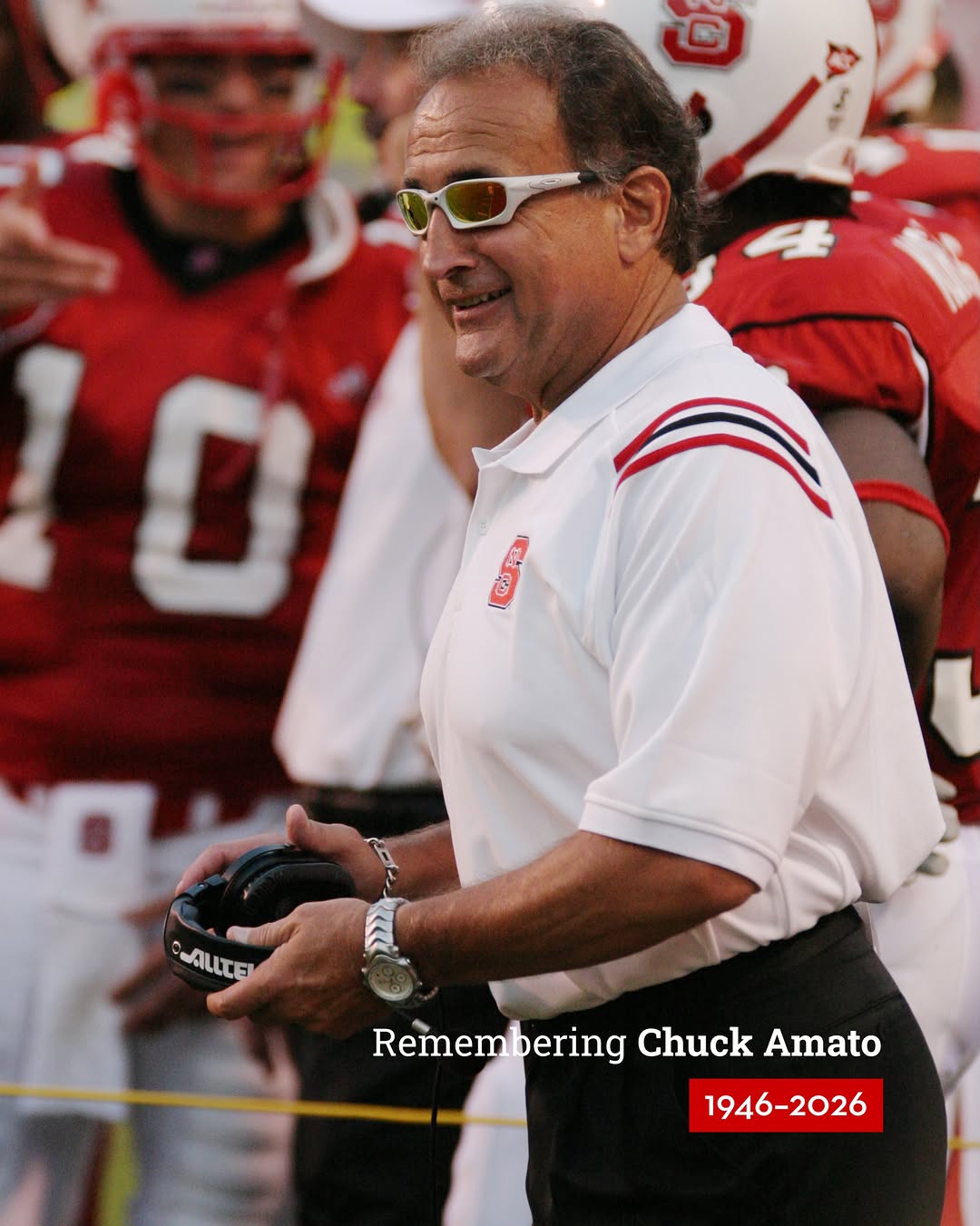 Remembering the legendary Chuck Amato. 🏈 The former @packfootball coach, who spanned multiple decades of NC State athletics, died on Monday at the age of 80. His 2002 Wolfpack team accomplished more than any other in…