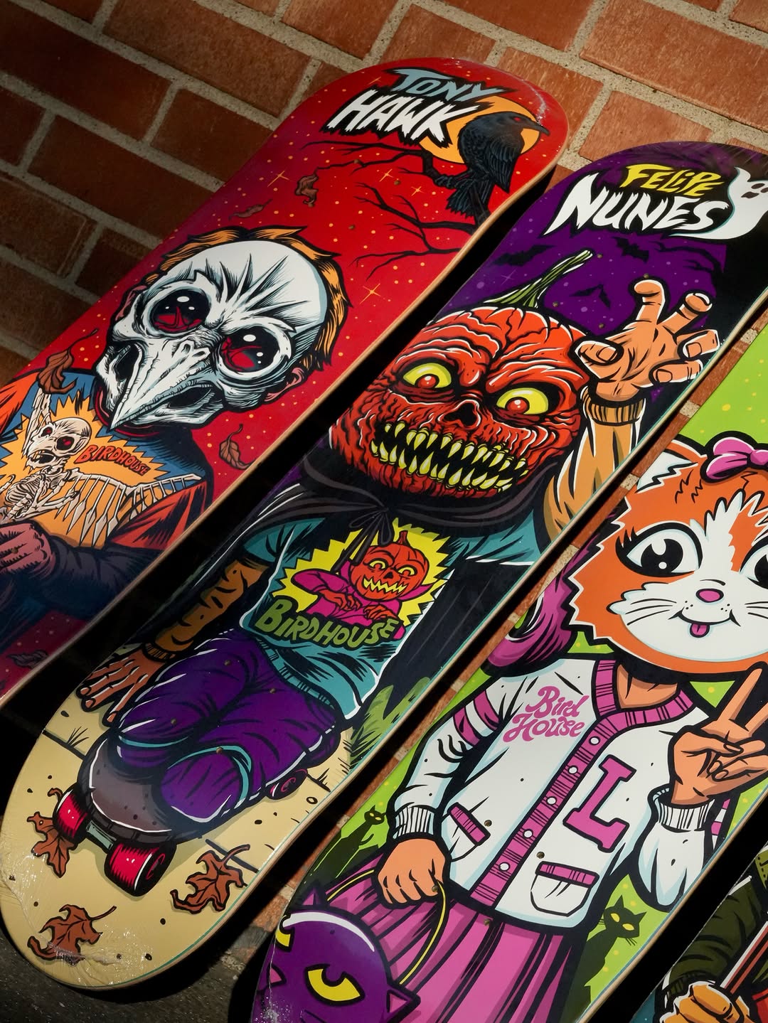 Birdhouse Hallows Eve Series is back! If you missed the last batch, don’t miss it again! Available as a discounted set, or individual decks! . Drawn by @timbaronart ! Check out @timbaronart to see detailed video showi…