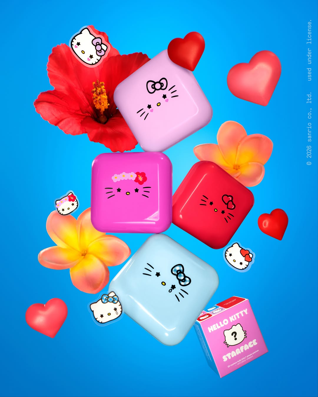 dropping tmrw !! @hellokitty x @starface mystery compacts ⭐🎀 omg which limited-edition look r u hoping for? inside each box u’ll find 1 of 4 new designs + 32 matching pimple patches :) have fun with the cutest surpri…
