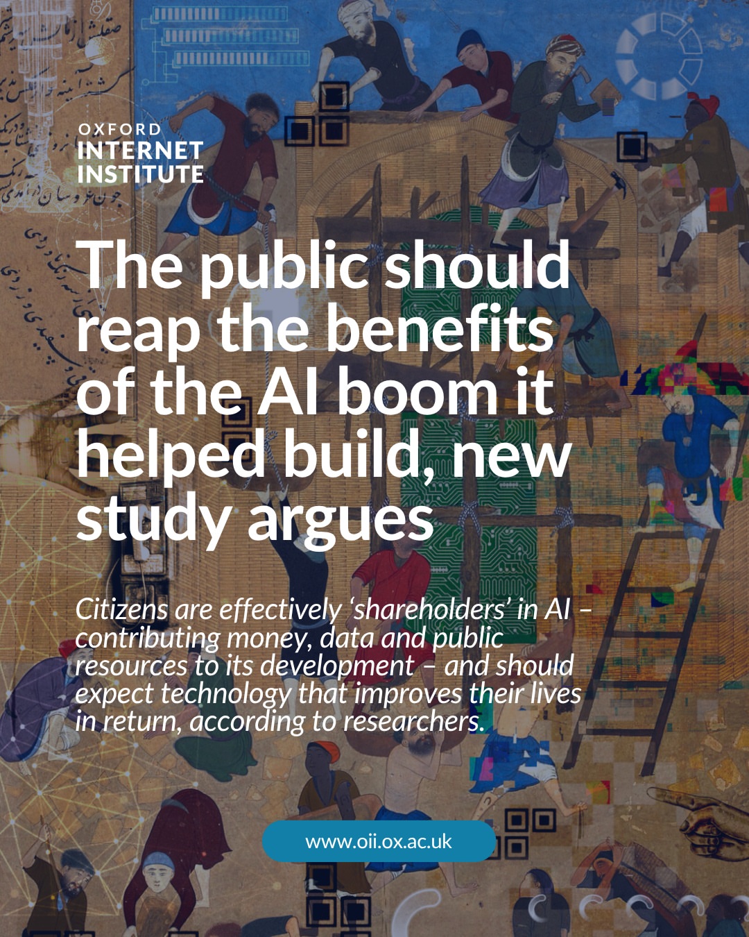 💡 What should the public get back from AI? A new study from @oiioxford argues that citizens are effectively “shareholders” in AI, contributing through public funding, data and shared resources. The researchers say th…