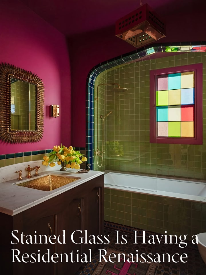 Stained glass is no longer just a staple of churches and temples. While these colorful windows often come with religious connotations, their popularity is growing among residential projects. Today, the chromatic desig…