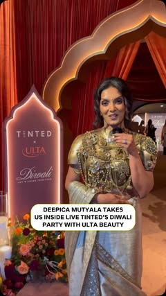 INSIDE THE! DIWALI PARTY OF ALL DIWALI PARTIES WITH @deepica, CO-HOSTED BY LIVE TINTED AND ULTA BEAUTY🪔 #deepicamutyala #ultabeauty #livetinted #marketing #viral