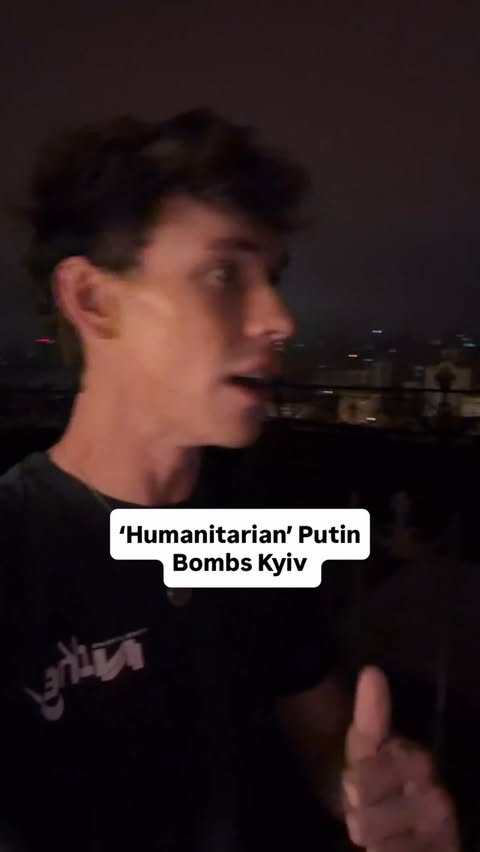 Trumps Peace Envoy called Putin a humanitarian today. This is the sound of his humanitarian ballistic missiles exploding in Ukraine’s capital right now