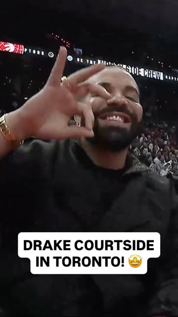 @champagnepapi courtside in Toronto for @raptors action! CHI-TOR | LIVE NOW on NBA League Pass
