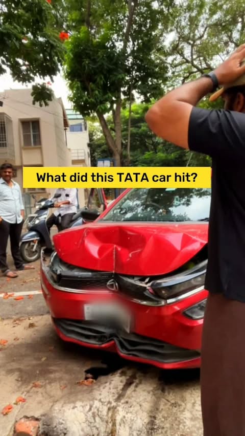 #tata #crash #wall