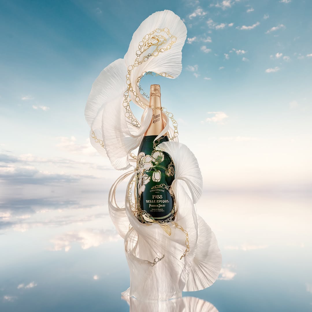 Maison @perrierjouet unveils a stunning new prestige collaboration with Dutch artist and Haute Couturier @irisvanherpen. Bringing together art, nature and craftsmanship through a shared vision of sustainability, creat…