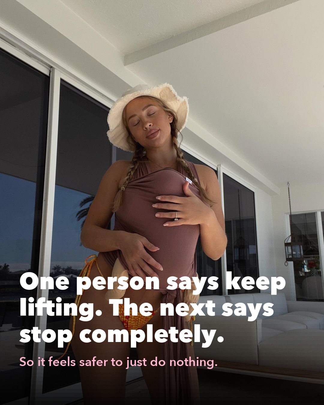 There are three pregnancy programs sitting inside the app, and every session is already written for you: ♥ Pregnancy Foundations, 26 weeks. Safe movement, posture, breathing and gentle strength. At home, with little t…