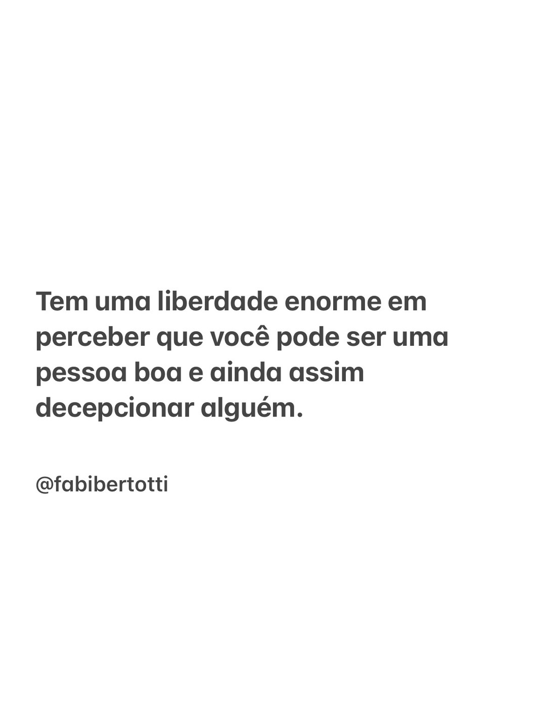 Nem toda decepção que você causa significa que fez alguma coisa errada. Às vezes você simplesmente colocou um limite. Disse não. Mudou de ideia. Escolheu outra direção. Ser uma pessoa boa não significa conseguir atend…