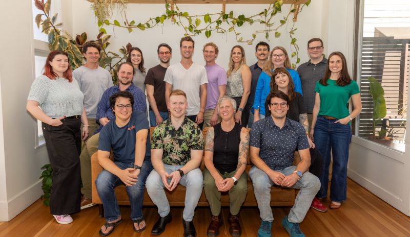 Right before we took this photo, I said "hey, looks like all the women are on the outside, can someone move over?" and because I don't work with a bunch of jerks, everyone said "oh wow yes" and shuffled around so we d…