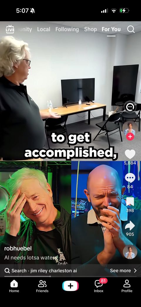 This video pissed me off. Not because of Jim Reilly. Because of Paul Scheer and Rob Huebel sitting there laughing at him. Jim rented a small office in Charleston to help local people and businesses figure out AI. And …