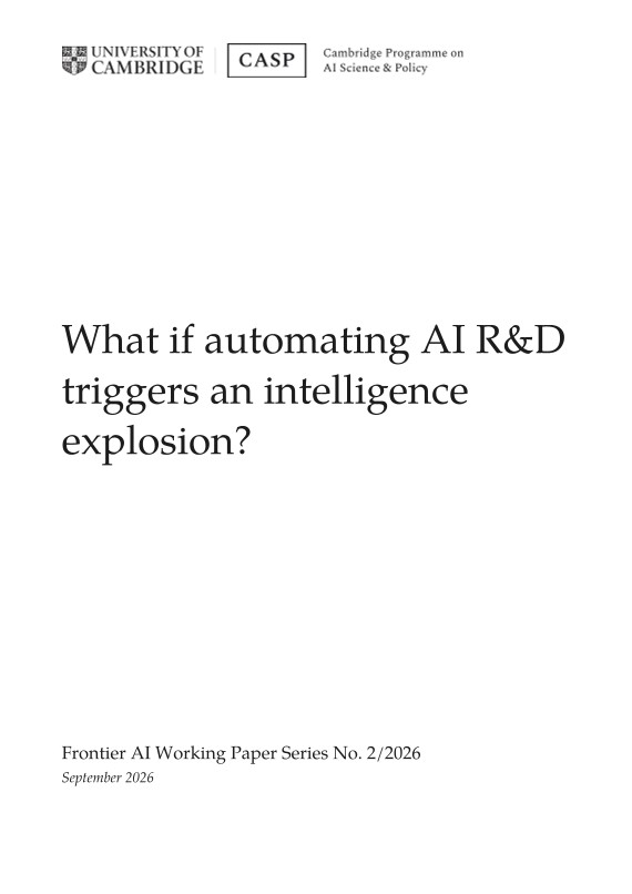 I won't summarize the paper below, just surfacing. It has been written by world-renowned in the field of AI : Hinton, Bengio, Korinek and others... under the auspice of Cambridge Programme on AI Science & Policy (CASP…