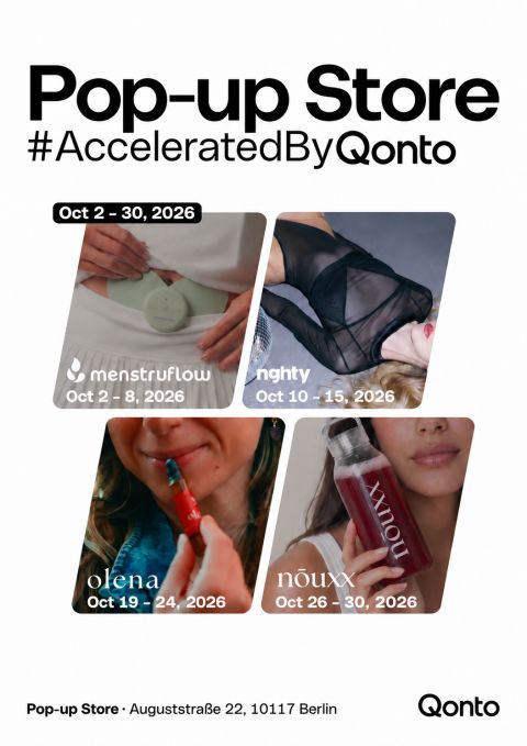 🇩🇪 Berlin, come meet our customers at the “Accelerated by Qonto” pop-up store! Building a business is one thing. Getting people to discover it is another. That’s the idea behind “Accelerated by Qonto”: giving eight …