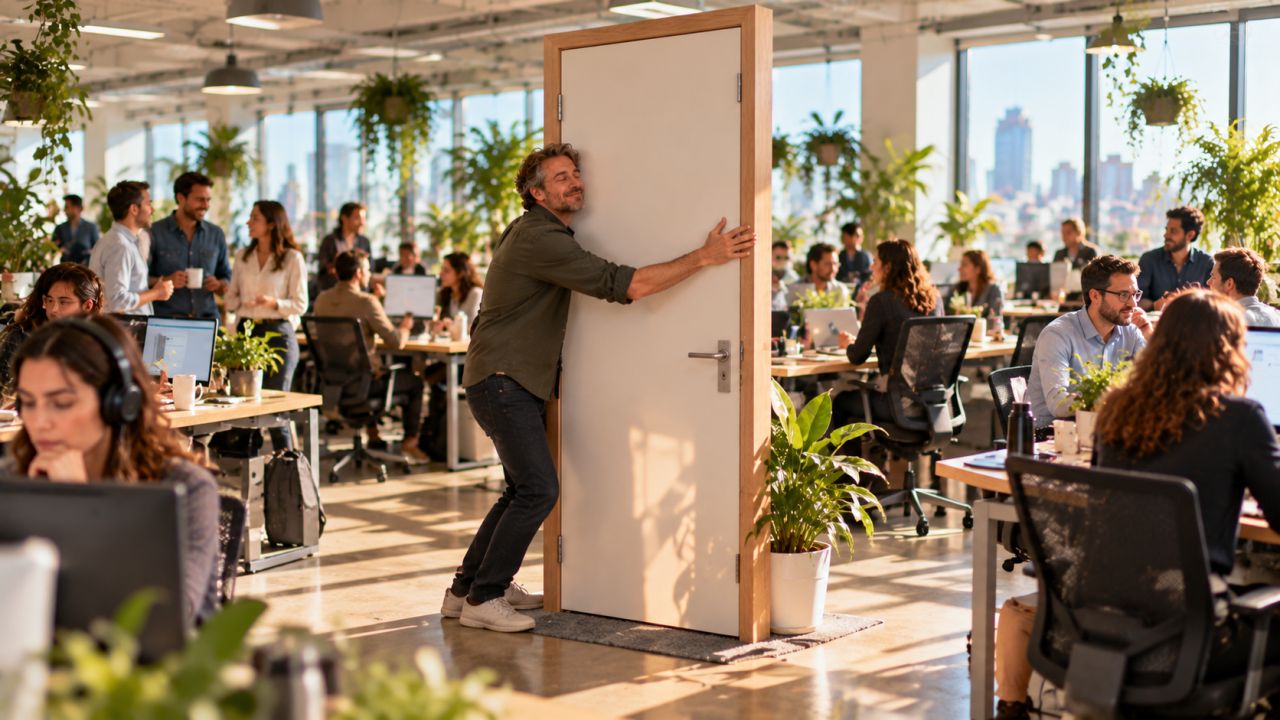 Quand j’étais manager, il y avait un geste que je faisais parfois au bureau : je fermais ma porte. Pas pour travailler sur un dossier ultra-confidentiel. Parfois, j’avais simplement besoin de 10 minutes sans voir pers…