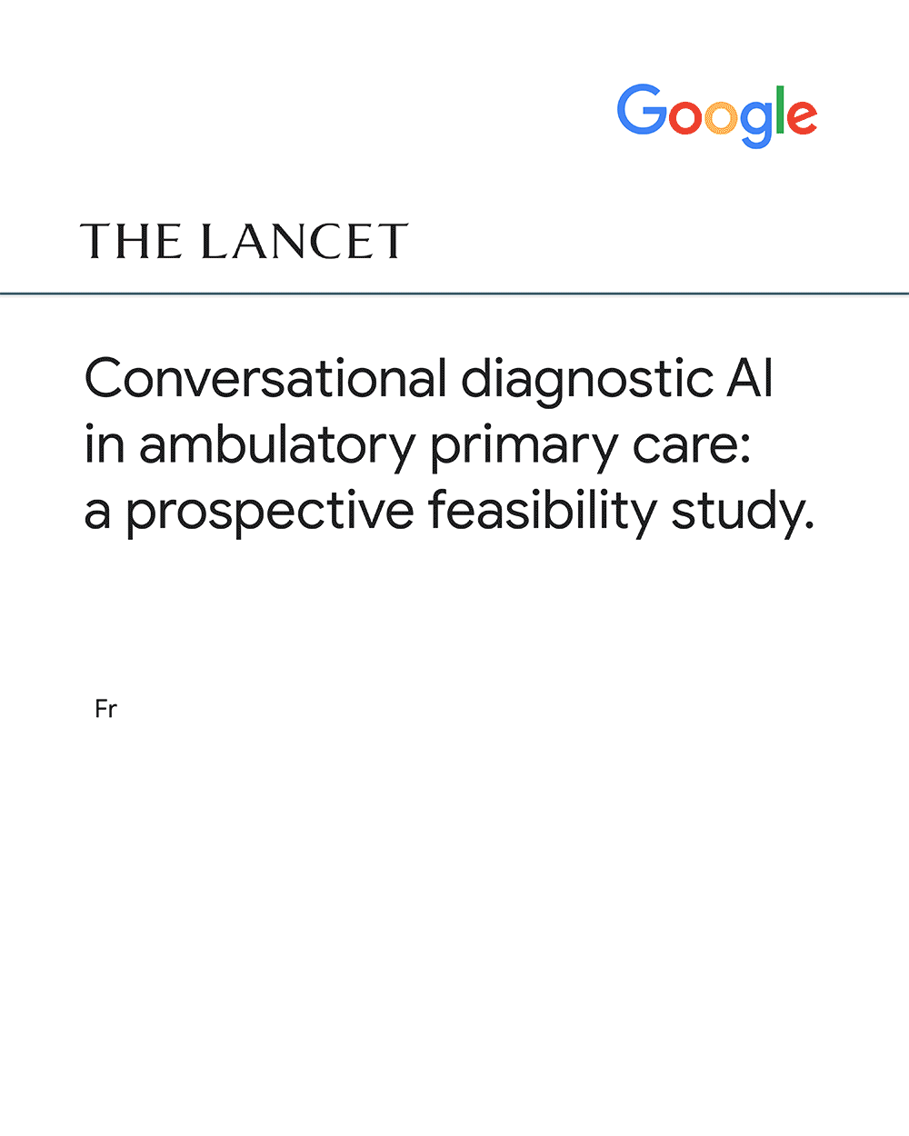 AMIE is proving its value in real-world clinics, not just in the lab! 🩺 In partnership with Beth Israel Deaconess Medical Center (BIDMC), we published a new study in The Lancet Group showing how effectively AMIE can …