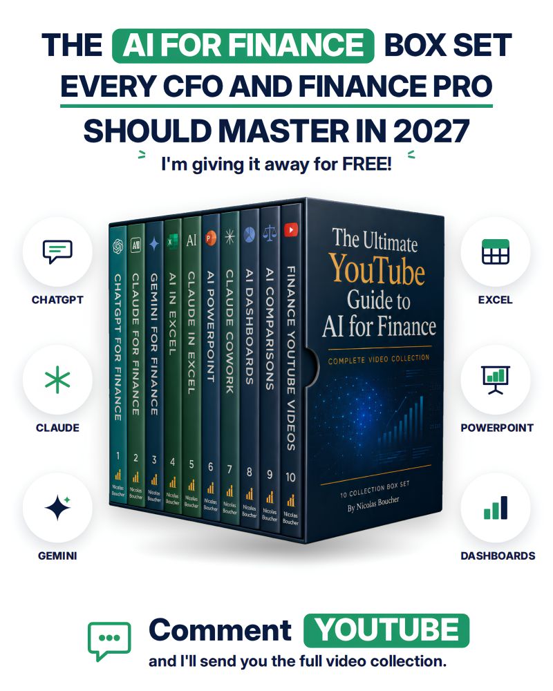 The Ultimate YouTube Guide to master AI for Finance 100 videos featuring the top experts on AI for finance First 100 comments only so don't wait. Most finance professionals learn AI from random YouTube videos. No stru…