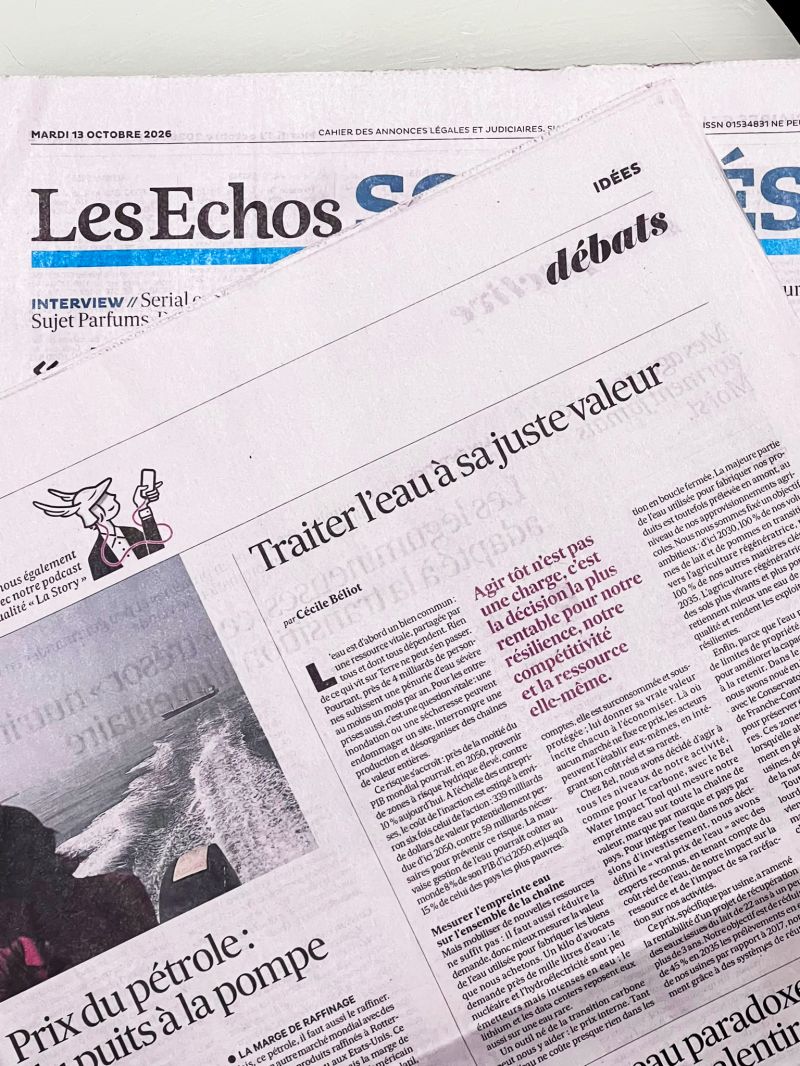 Nous ne pouvons plus considérer l'eau comme une ressource acquise. Elle est indispensable à la vie, à notre alimentation, à nos économies. Pourtant, nous continuons trop souvent à la considérer comme disponible et pre…