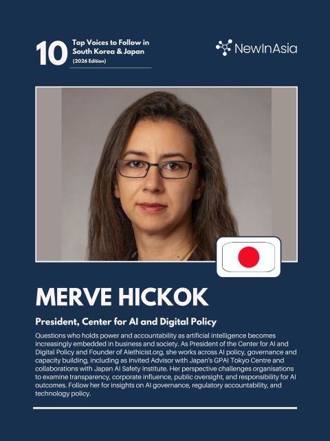 🤩 Really excited for being recognized as 10 Top Voices to Follow in Japan & South Korea by New In Asia! I have been conducting AI policy research on Japan for years. However, having the chance to be in Tokyo for most…