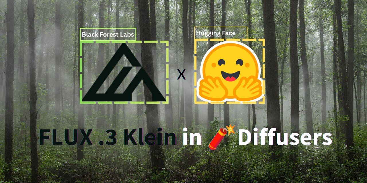 Taking an active part in a big release on a Ponchomi wasn't on my bingo card, but I guess that's life (no regrets)! Please welcome Black Forest Labs's latest open image generation model, Flux.3 Image Klein 🧨 As alway…