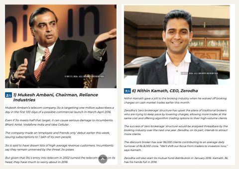When Jio was getting ready to launch in 2015, I remember being petrified to find myself on this Economic Times list of 10 businessmen to watch in 2016. Mukesh Ambani was #1, and I was #6, mainly because we had just ma…