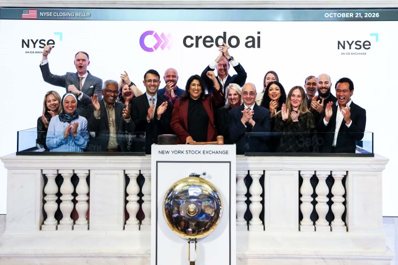 🔔 Today we rang the closing bell at the NYSE New York Stock Exchange and what an amazing moment it was for all the doers at Credo AI ! Six years ago we set out to build something the world didn’t know and believe tha…
