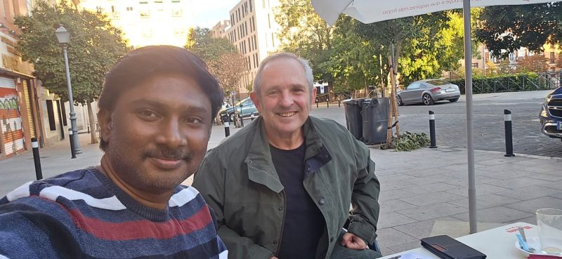 Yesterday, I had the pleasure of reconnecting with Prof. Manuel Rincon in Madrid. Having worked together at Woxsen University, it was wonderful to meet again and reflect on our shared experiences as colleagues. He kin…