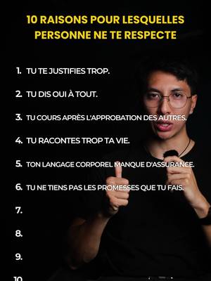 10 raisons pour lesquelles personne ne te respecte