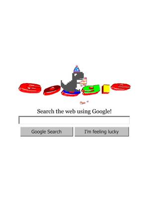 Celebrating 28 years of curiosity, learning, and discovery. Today's #GoogleDoodle celebrates with a beloved throwback logo – even the dino made a guest appearance (and managed to find the cake.) Let’s party! 🎂🦖
