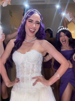 LA DESPEDIDA MORADA🤩💜 ¿Ya vieron el vestido que me hizo @Valeria Villalobos?