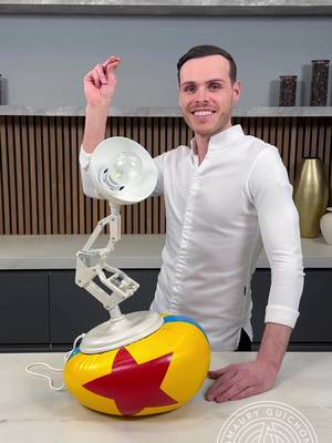 Chocolate Pixar Lamp! 💡 Can you believe it actually works!! #amauryguichon #chocolate