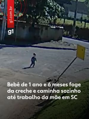 Santa Catarina - Um bebê de 1 ano e 6 meses saiu da creche sozinho e caminhou pela rua até o trabalho da mãe em Braço do Norte, no Sul de Santa Catarina. A cena foi registrada por câmeras de monitoramento. A criança n…