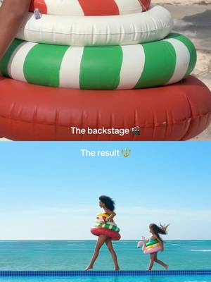 What we saw during the shoot vs what you saw on your screens 🎬🔱 #clubmed #campaign #backstage