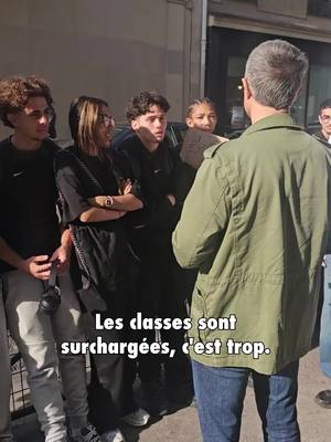 "La classe, c'est un frigo en hiver et un four en été... Des cours, on est à 39 par salle, ils veulent redescendre à 35 mais c'est trop... L'an dernier, on n'a pas eu de cours d'Histoire, pas de remplaçant pendant deu…