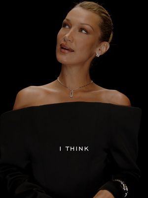Happy or extra happy? ✨ No red flags. No revenge. Not a Documentary. Just a Happy Diamonds Story. #Chopard #HappyDiamonds #BellaHadid #LiuWen
