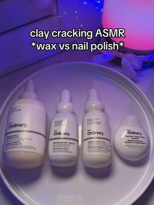 team wax or team nail polish? cc: @waisyasmr #theordinary #asmr #waxcracking