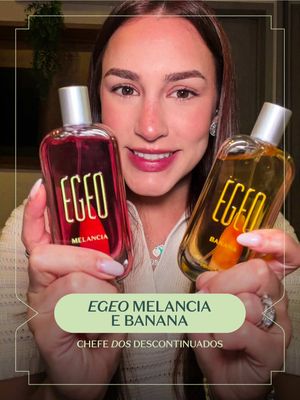 A chefe escutou e o comeback veio aí: Egeo Melancia e Banana estão de volta! Claro que a @Débora Rocha ✮⋆˙ já foi lá garantir as fragrâncias dela! Agora me conta: qual dessas você quer garantir pra você? #oBoticario #…