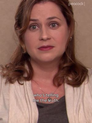 Honesty is the best policy 😅 #TheOffice is streaming on Peacock. #PamBeesly #DwightSchrute #JennaFischer #RainnWilson