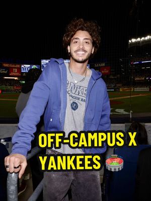 Shoutout Wellsy 😉 Thanks for coming out to Yankee Stadium, @Antonio! 🙌 #yankees #offcampus #antoniocipriano #johnlogan